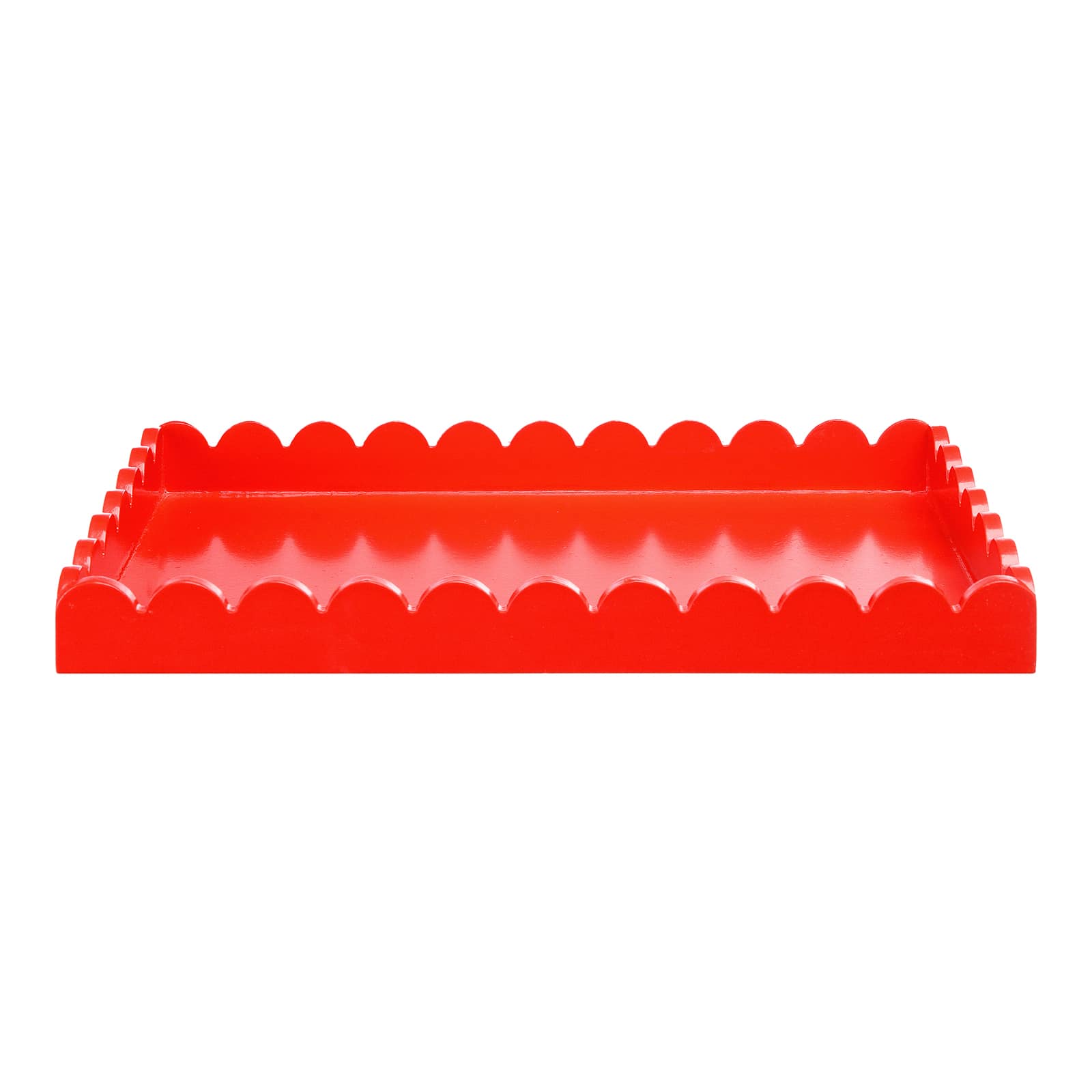 Deko-Tablett Wellenkante Rot,L 300 x B 200 x H 30 mm