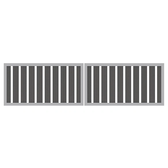 Doppeltor, HxBxT: 0 x 0 x 0 cm, grau, für Raja WPC Alu XL Zaun