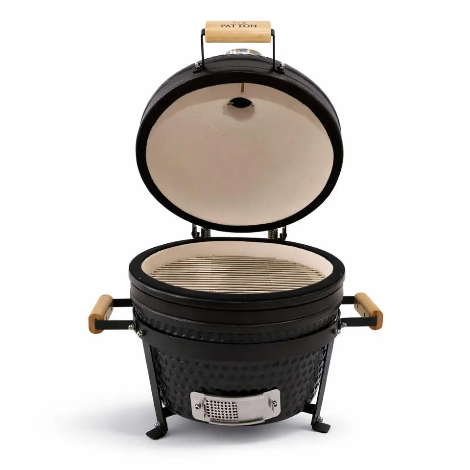 Patton Classic Kamado 16" Table Chef - Compact - &Oslash;34 cm - Matzwart