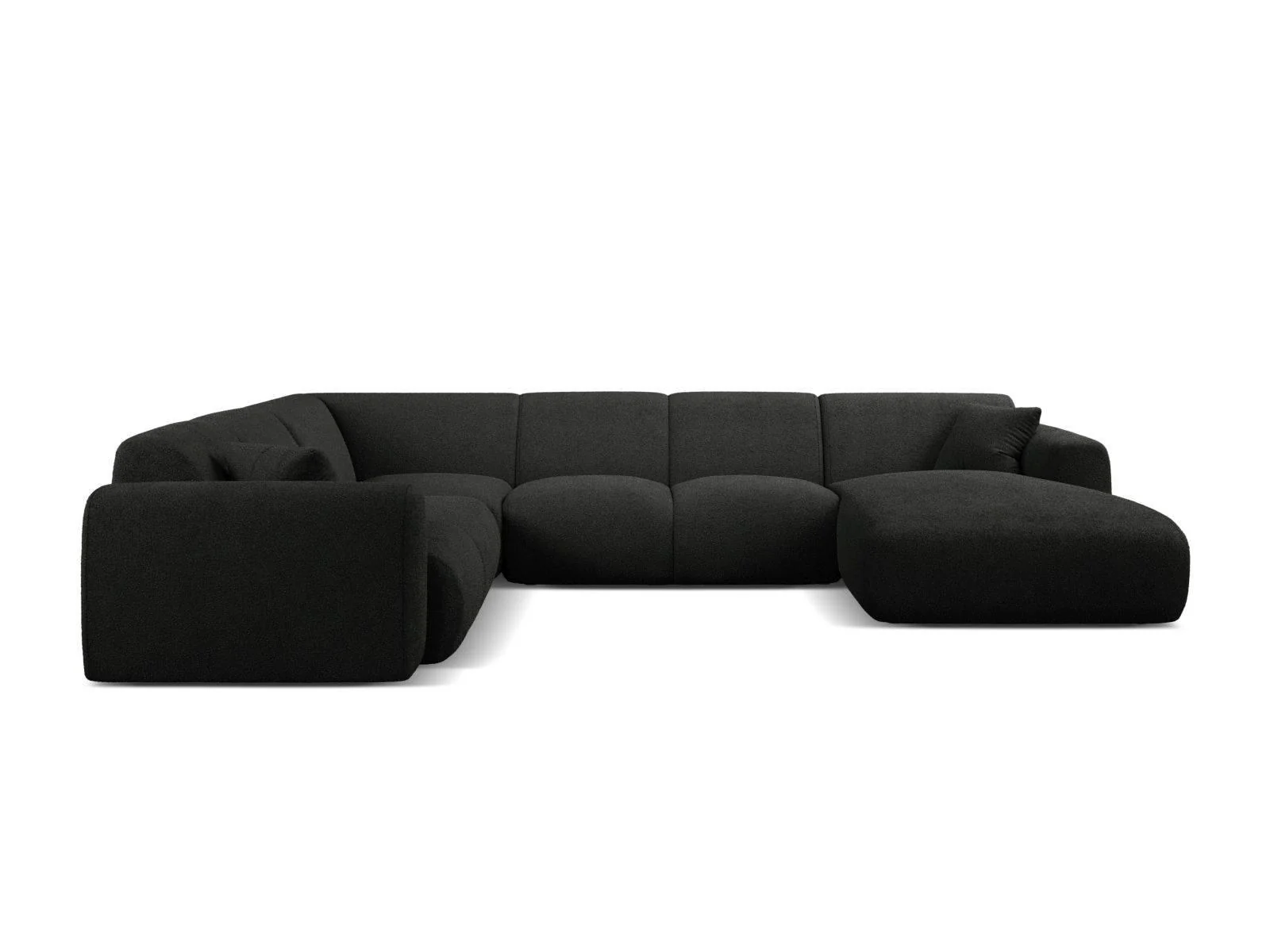Modulaire hoekbank Molino links bouclé
