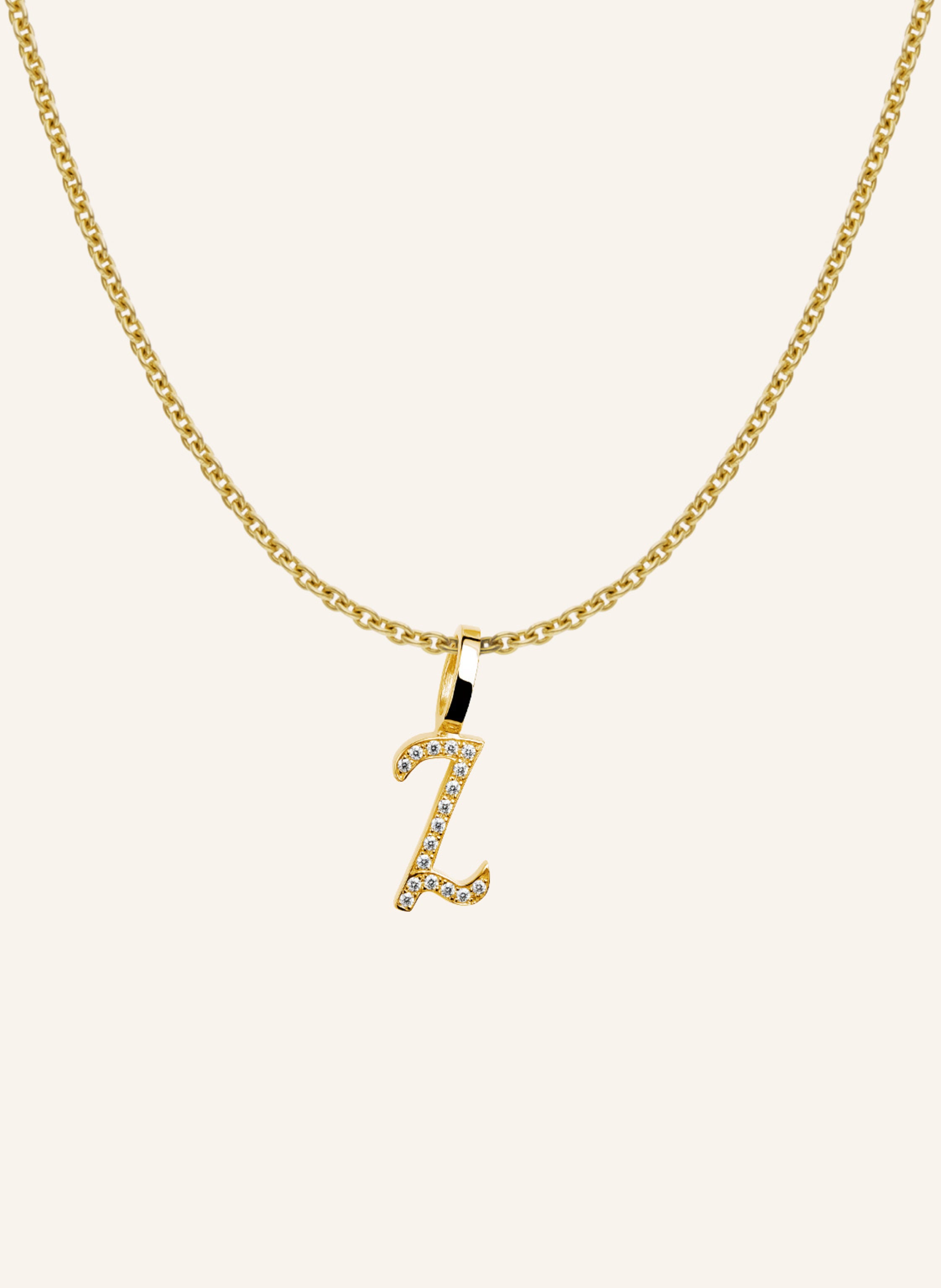 CADA Kette TINY DIAMOND LETTER Z
