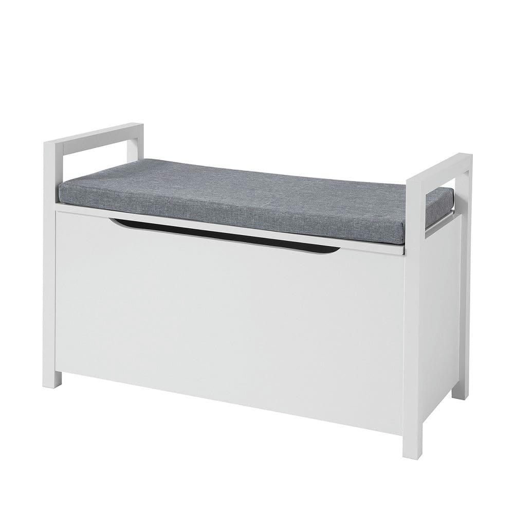 - Banc d'entrée effet bois blanc