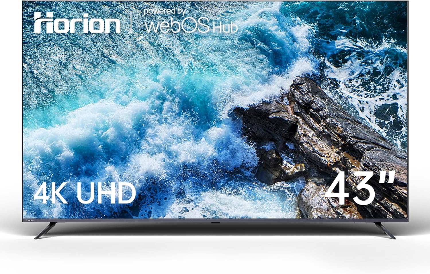 HORION 43 inch Smart TV  4K UHD LED TV with WebOS 22  Ultra Slim Television with Mega Contrast  HDR10  Dolby Audio - Streaming Live  Bluetooth  Hdmi  WiFi ((P6D Series)