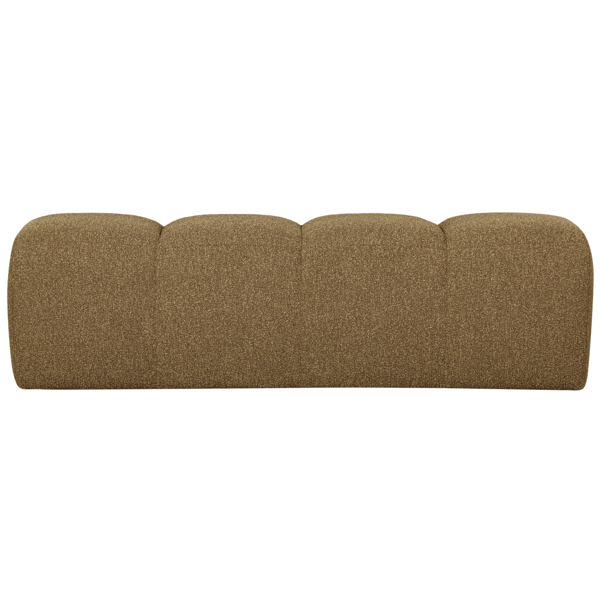 WOOOD eetbankje 164 cm Mojo - Bouclé - Geel/Bruin Melange - 49x164x45