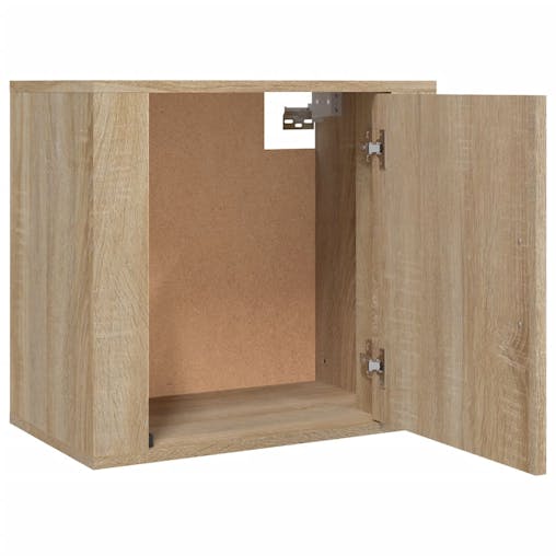 NNEVL Wall-mounted Bedside Cabinets 2 pcs Sonoma Oak 50x30x47 cm