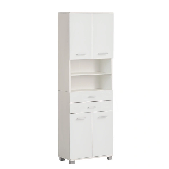 Hochschrank »Palermo«, (BxHxT): 59,8 x 180,9 x 32,6 cm, mattweiß
