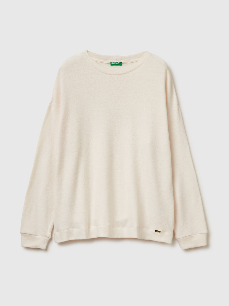 Warm stretch cotton sweater