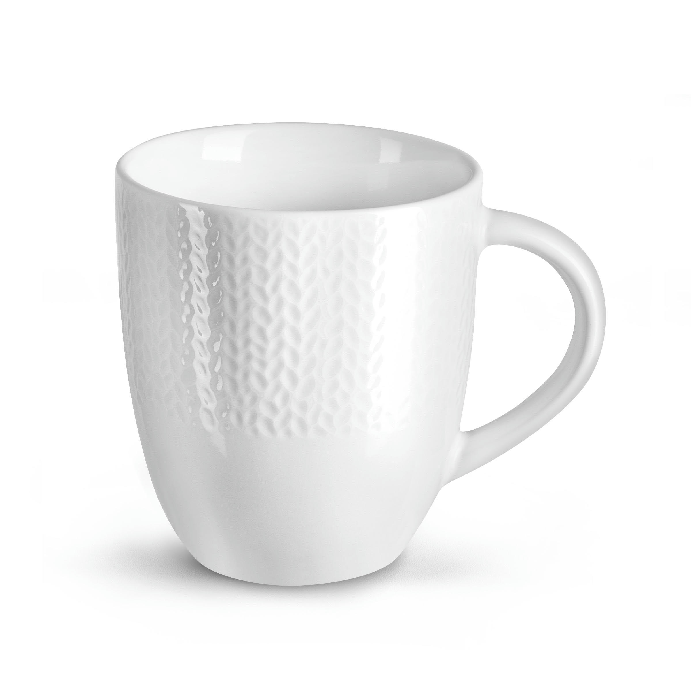 GRAIN DE MALICE BLANC - Mug en porcelaine - Lot de 6