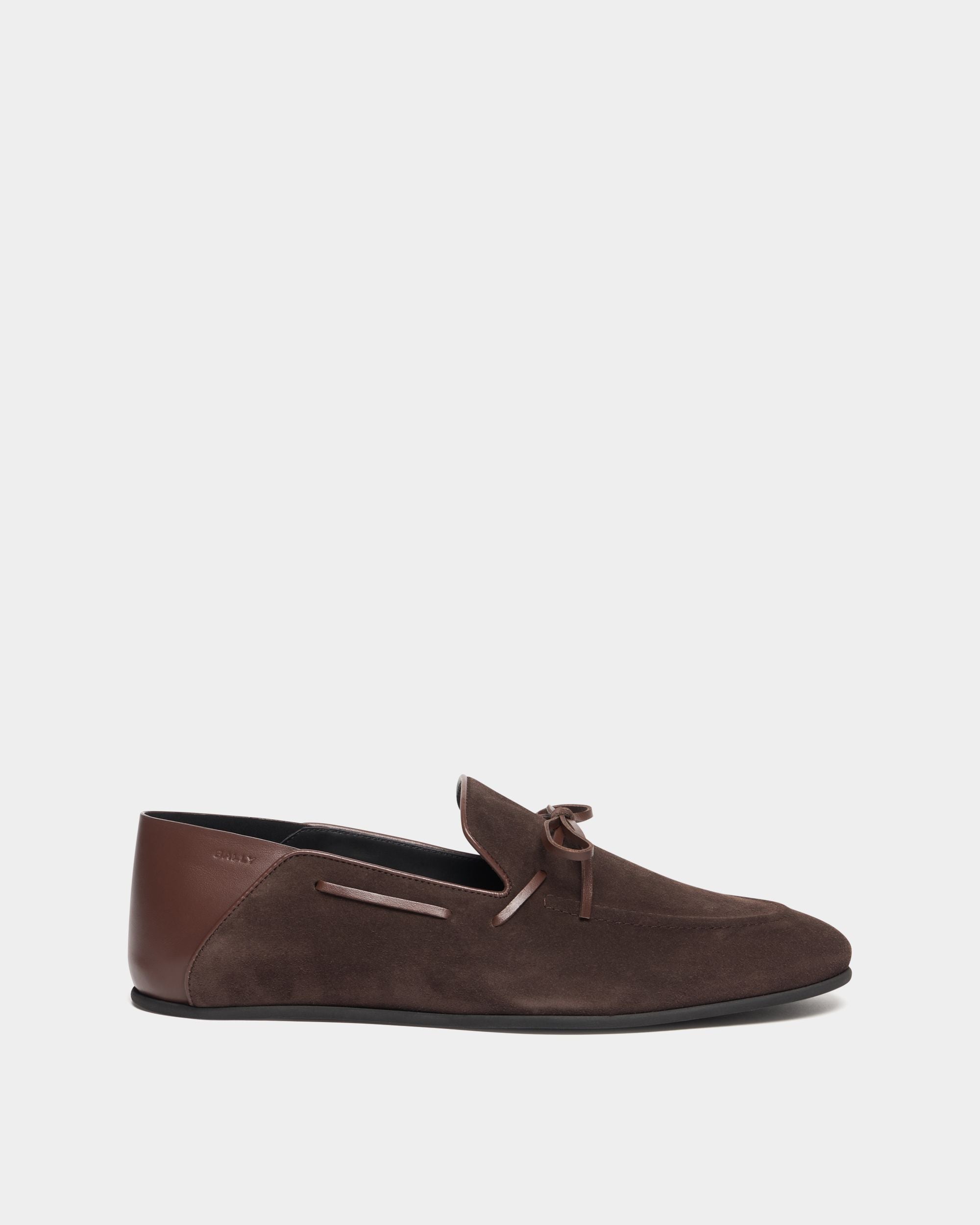 Eclat Loafer aus Veloursleder in Ebenholz