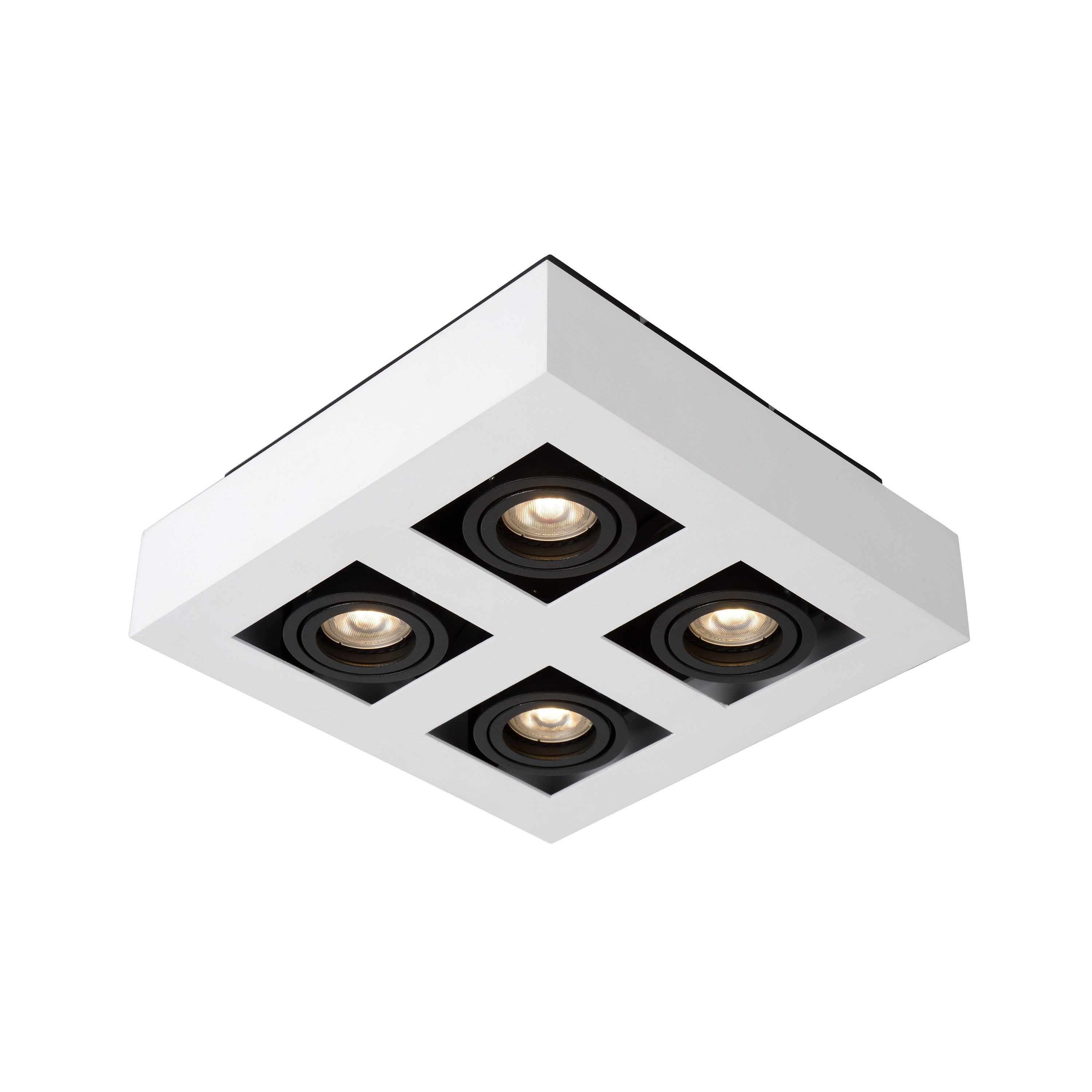 Lucide XIRAX Plafondspot - Wit - 4 x GU10
