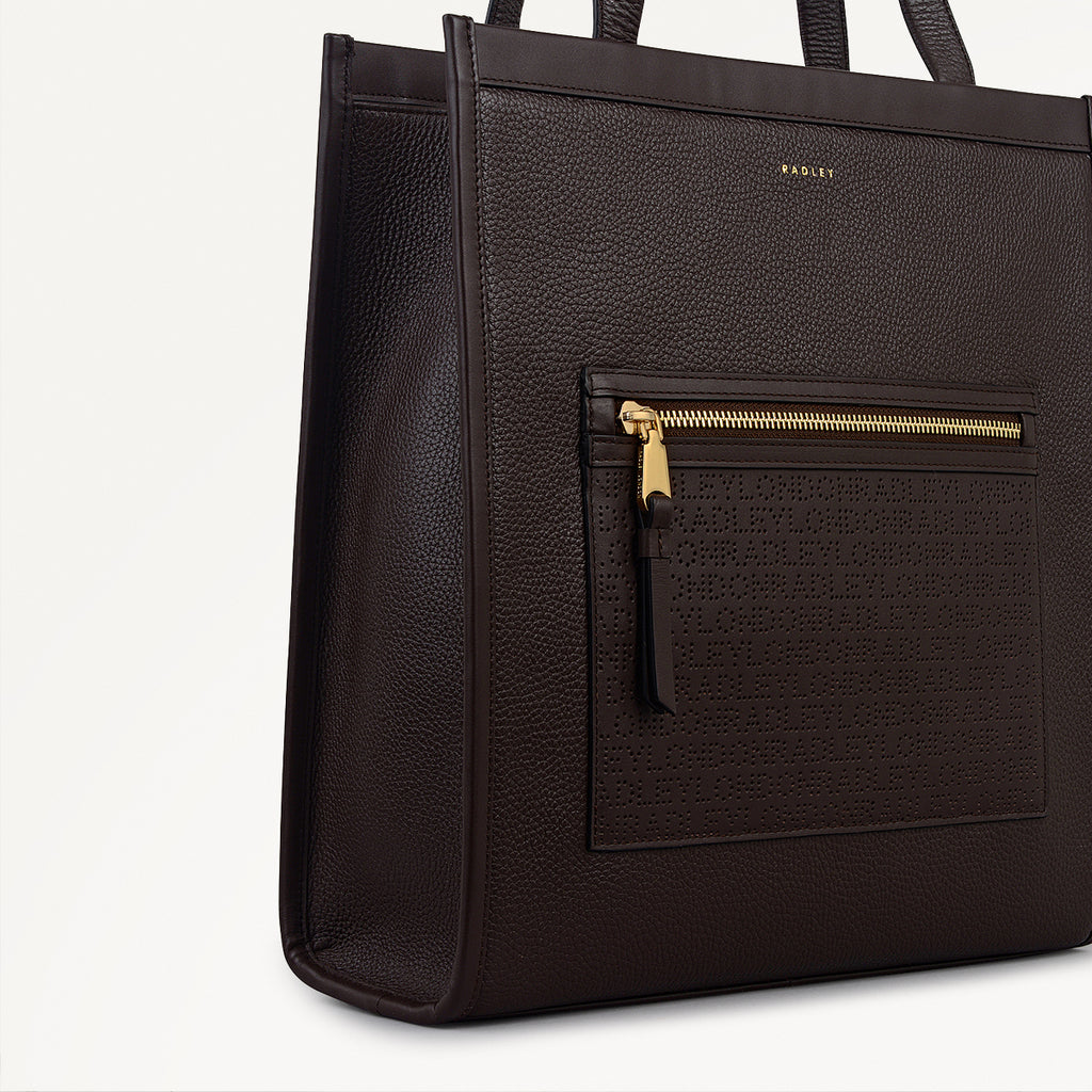 Alba Place - Medium Ziptop Tote Bag