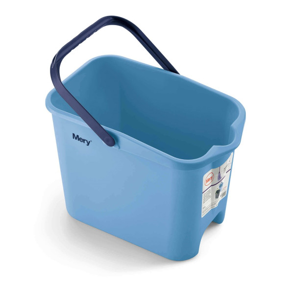 Prostokątne wiadro Mery - 14 ltr, Niebieski