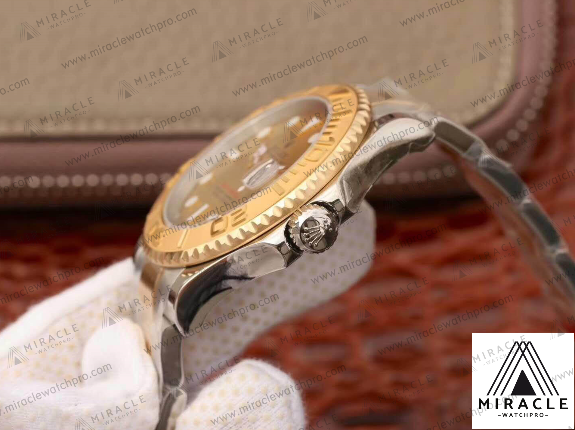 ROLEX-Yacht Master-REF.16623champagne color-ELITE CLONE-40MM-Replica Watch
