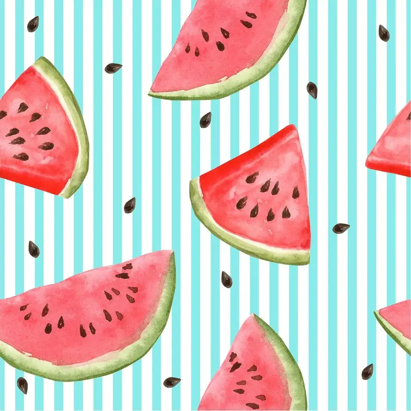 Serviette 20er-Set Melon lines
