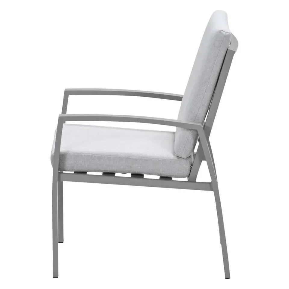 Vasano aluminium dining tuinstoel - taupe
