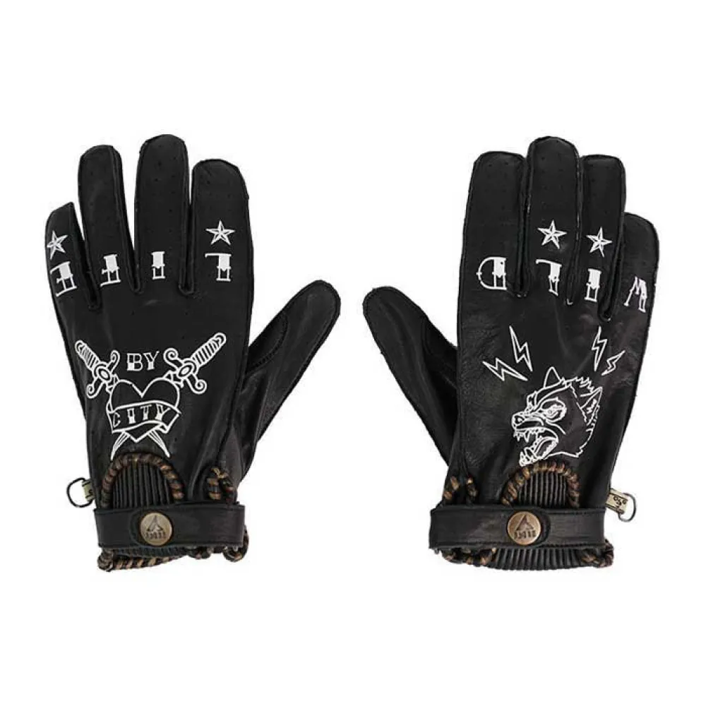 By City Tattoo II leather gloves