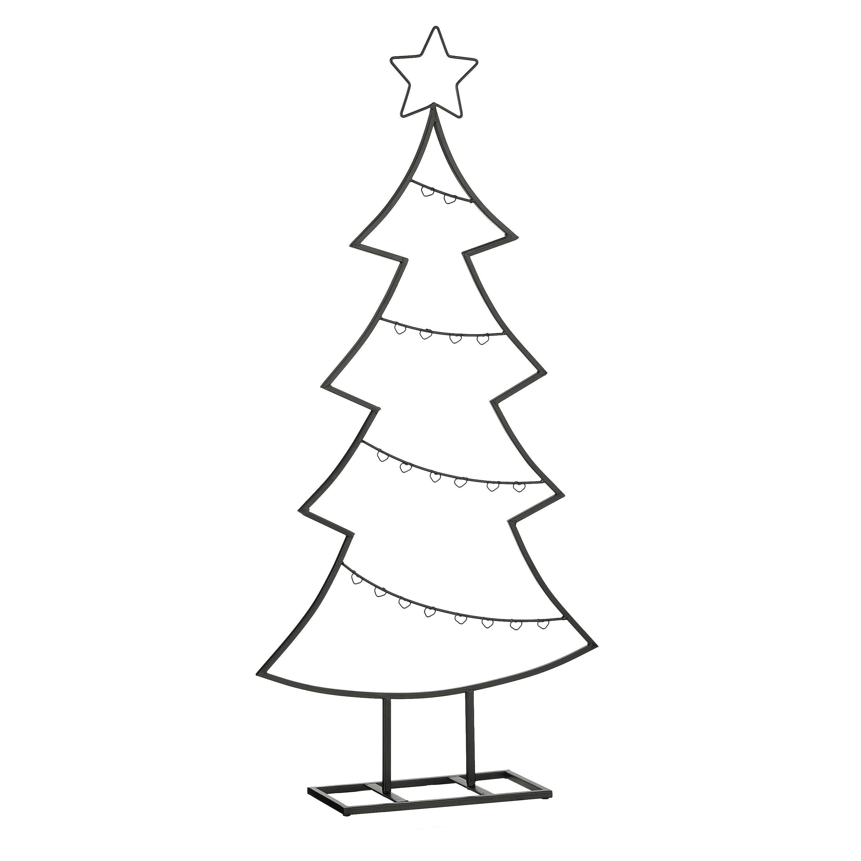 Mica Decorations Decoratie boom zwart - l50xb15xh105cm