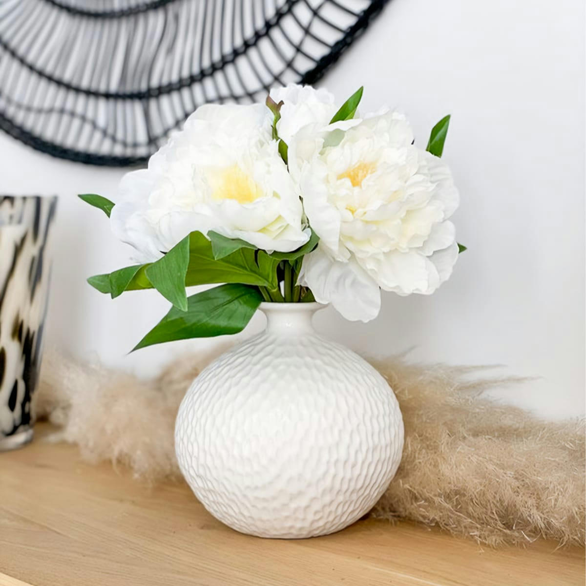 OLIVIA - Vase Olivia en porcelaine H26cm