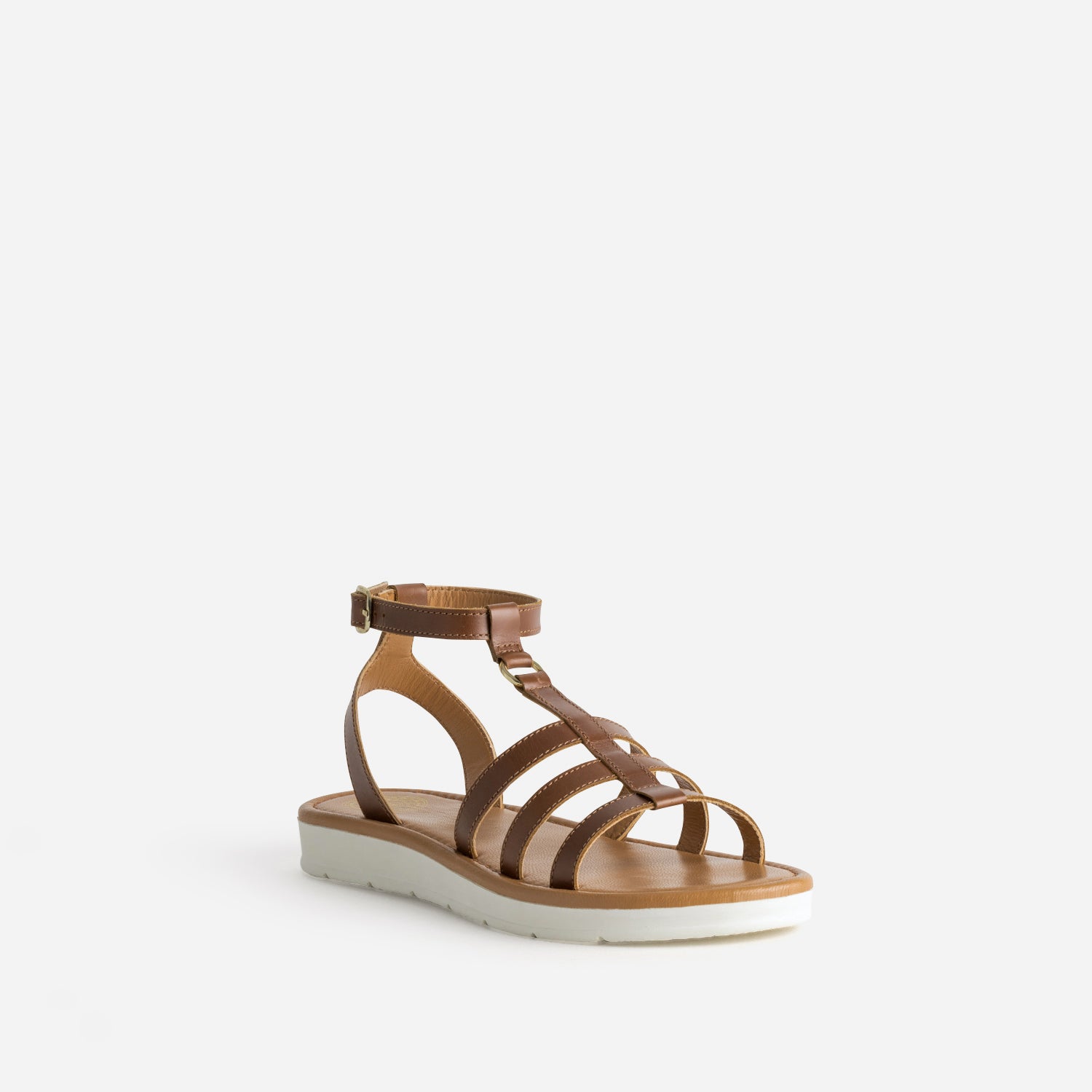 Sandale spartiate BUGGY camel cuir
