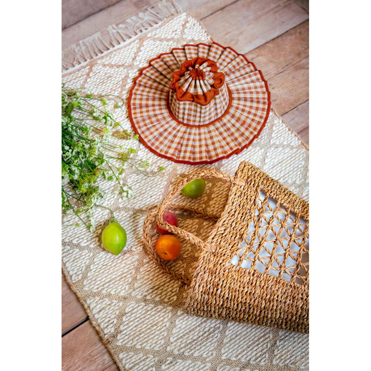 - Panier en  jonc de mer H38