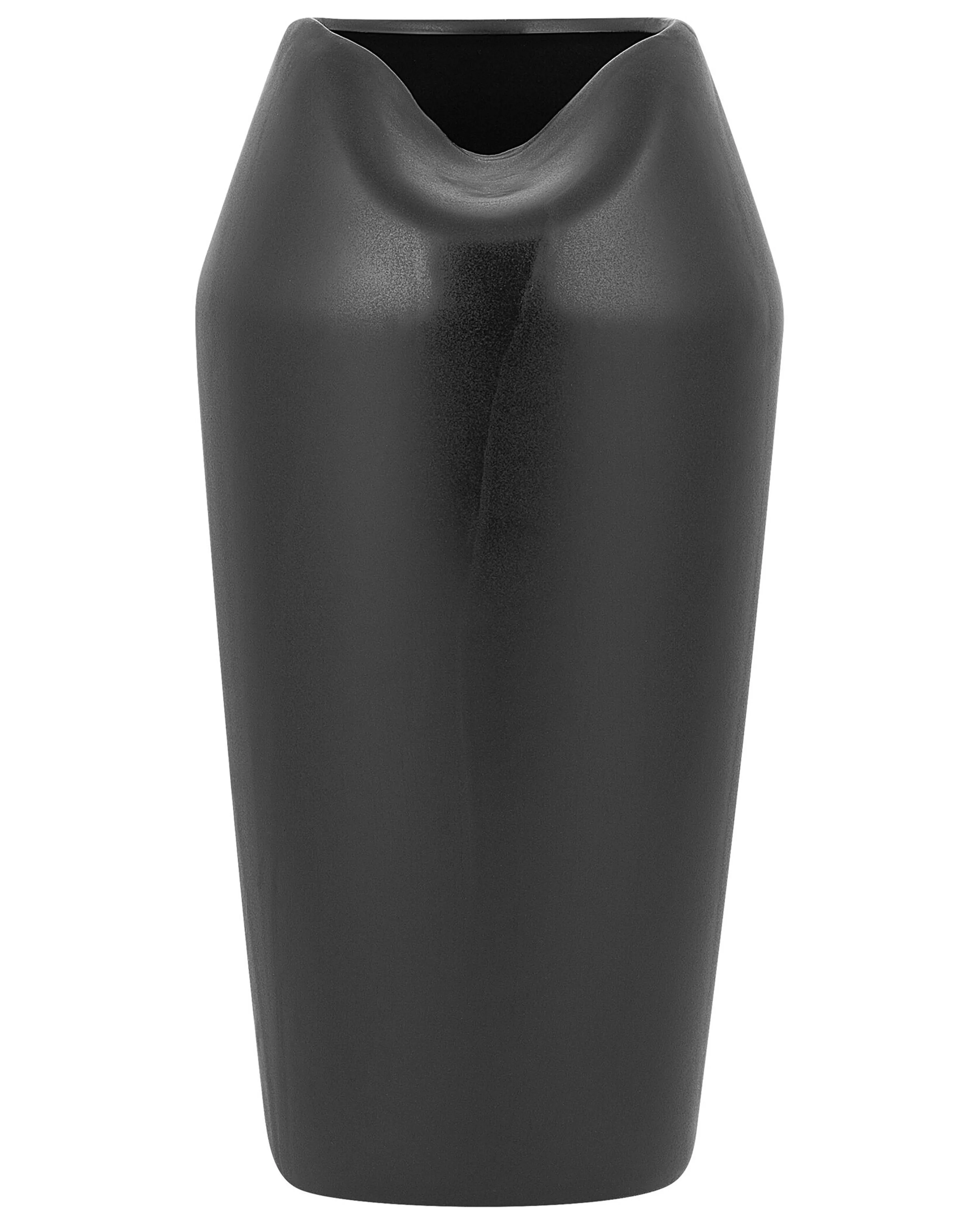 Decorative Vase APAMEA Stoneware 33 cm Black