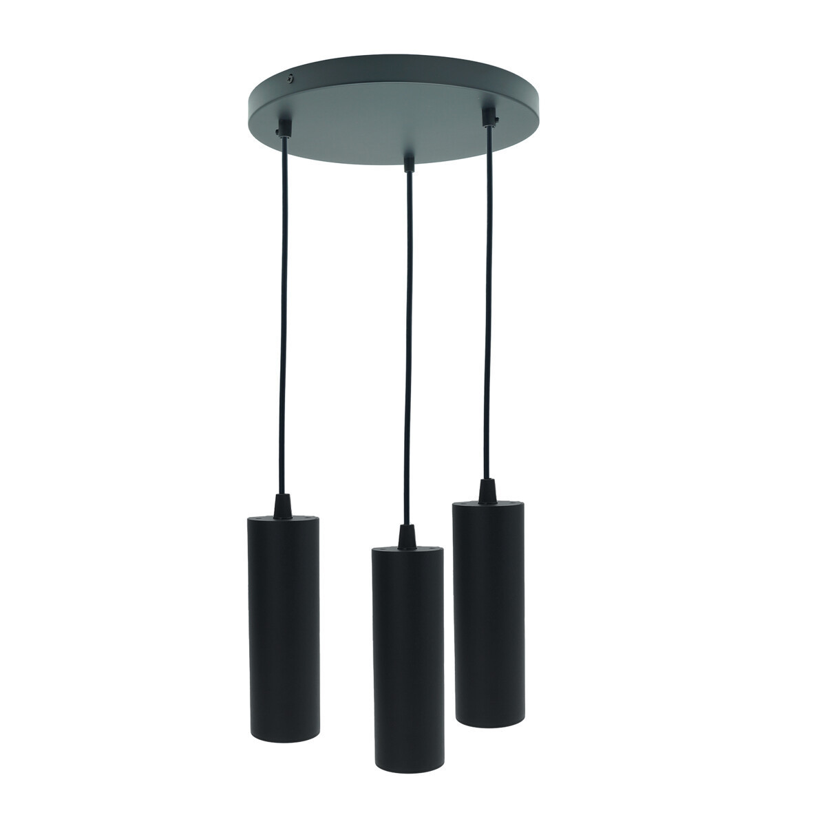 Lampa wisząca czarna Circus 3xGU10x40W wym: 110x30x30 cm IdeaLED