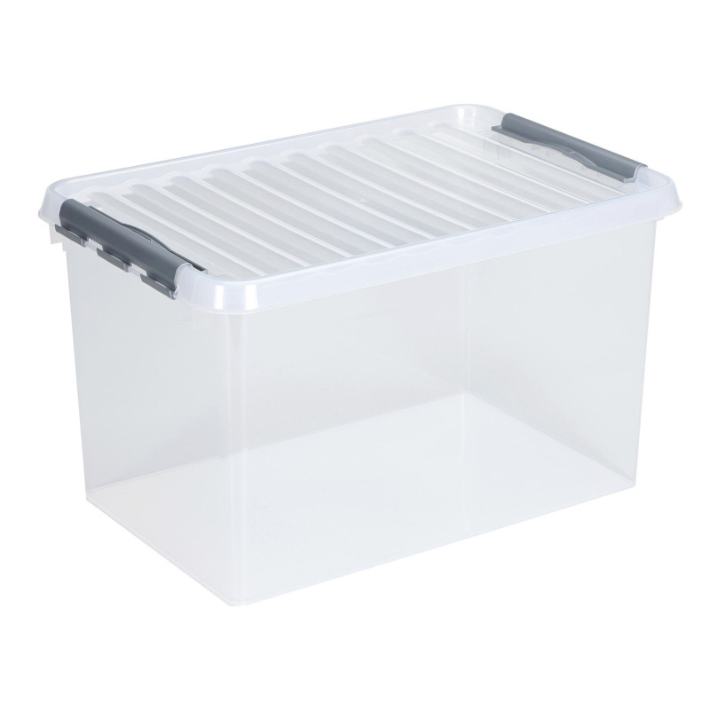 Box de rangement Q-Line avec couvercle à clips transparent 62 L SUNWARE