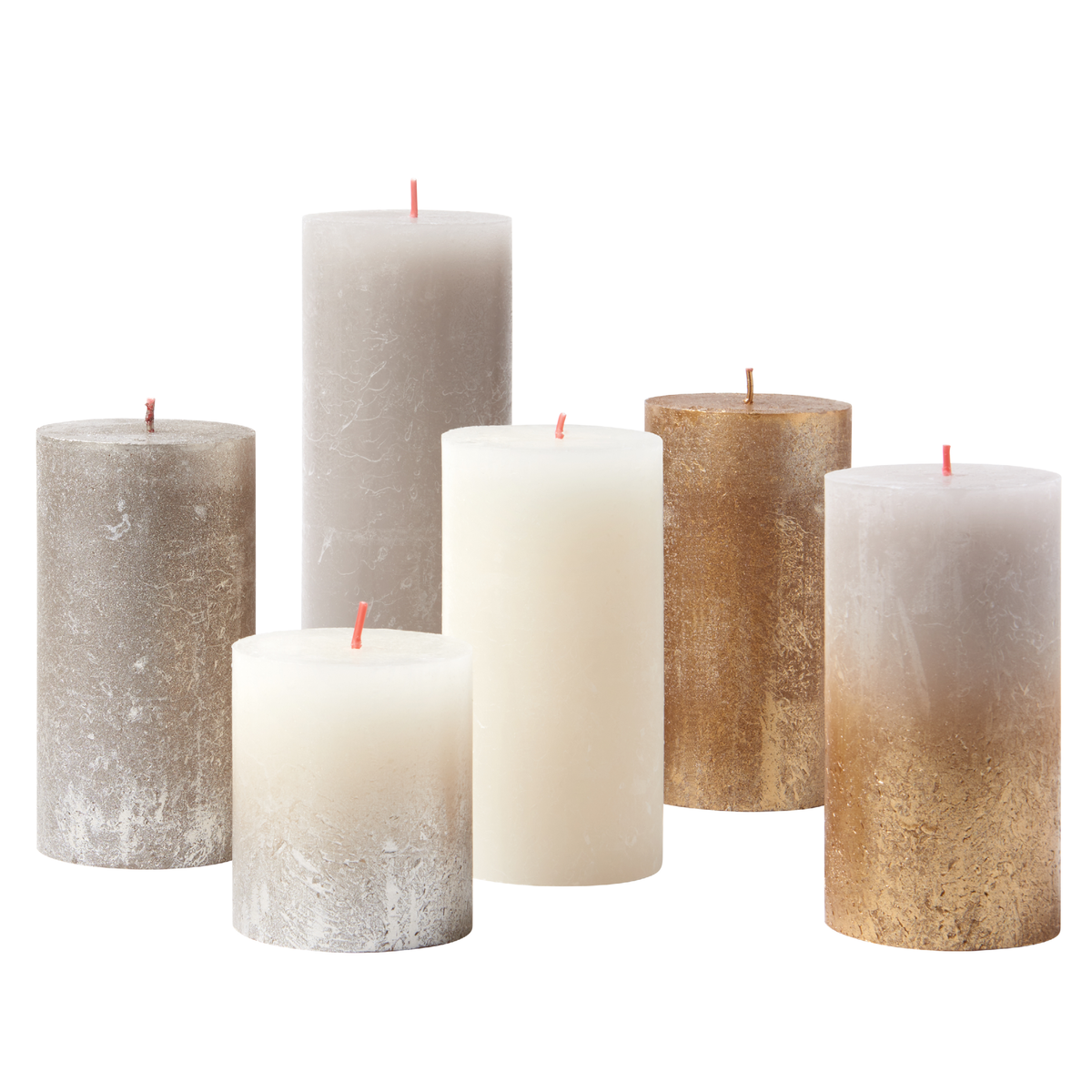 Bolsius rustieke kaarsen set - Holiday Sparkle