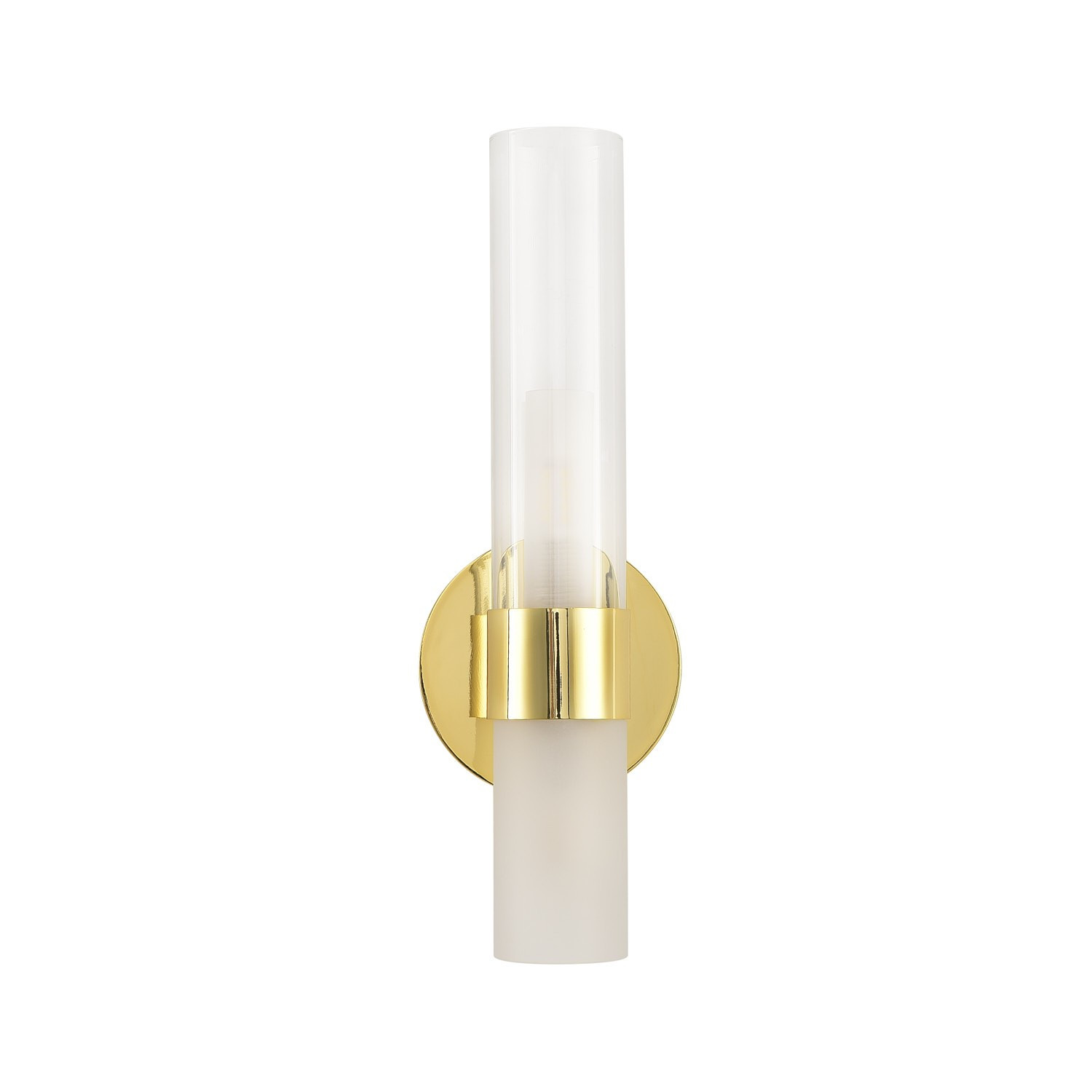 Lampa ścienna kinkiet CANDELA złota 31 cm