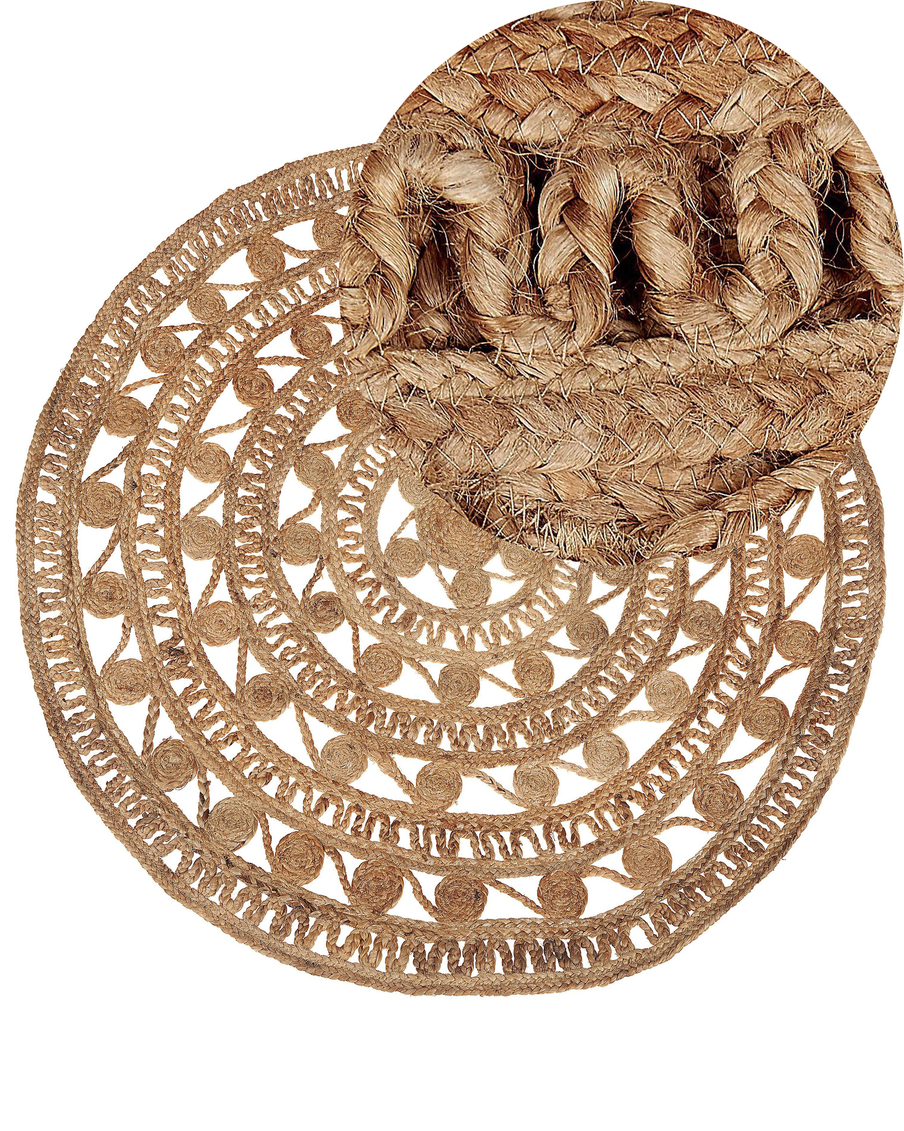 Rug KERER Beige ? 140 cm Jute