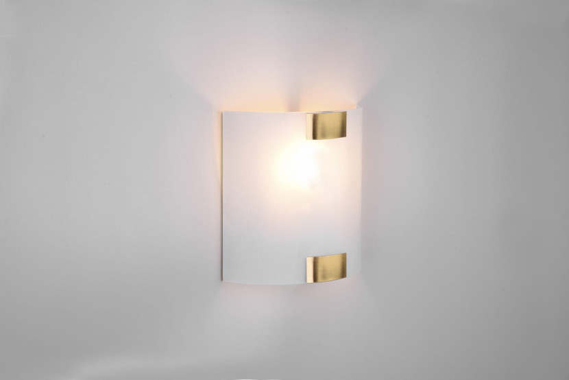 Kinkiet biały mosiądz-złoty PURA 1xE27x40W wym:20x7,5x7,5cm IP20 Trio