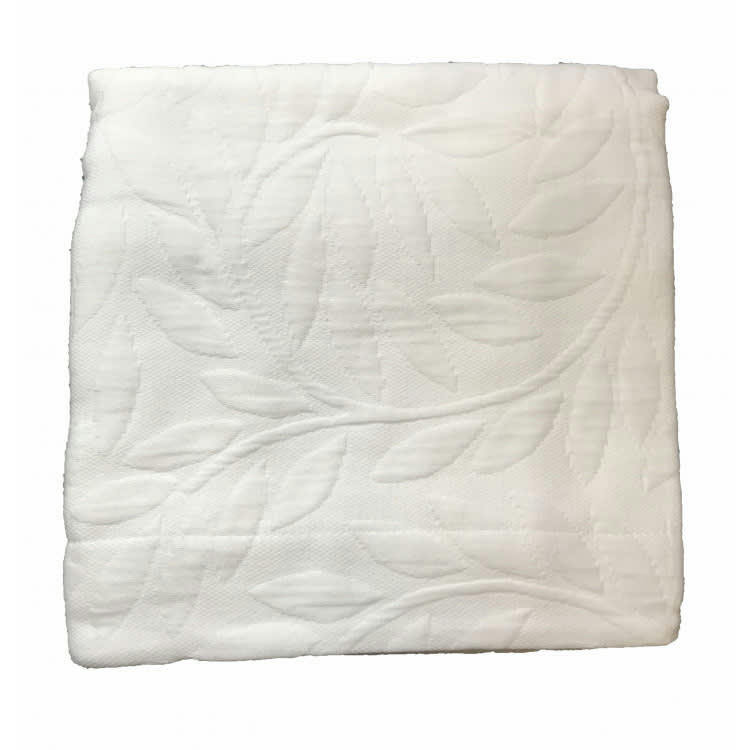 BRISTOL - Dessus De Lit en Coton Blanc 180x260 cm