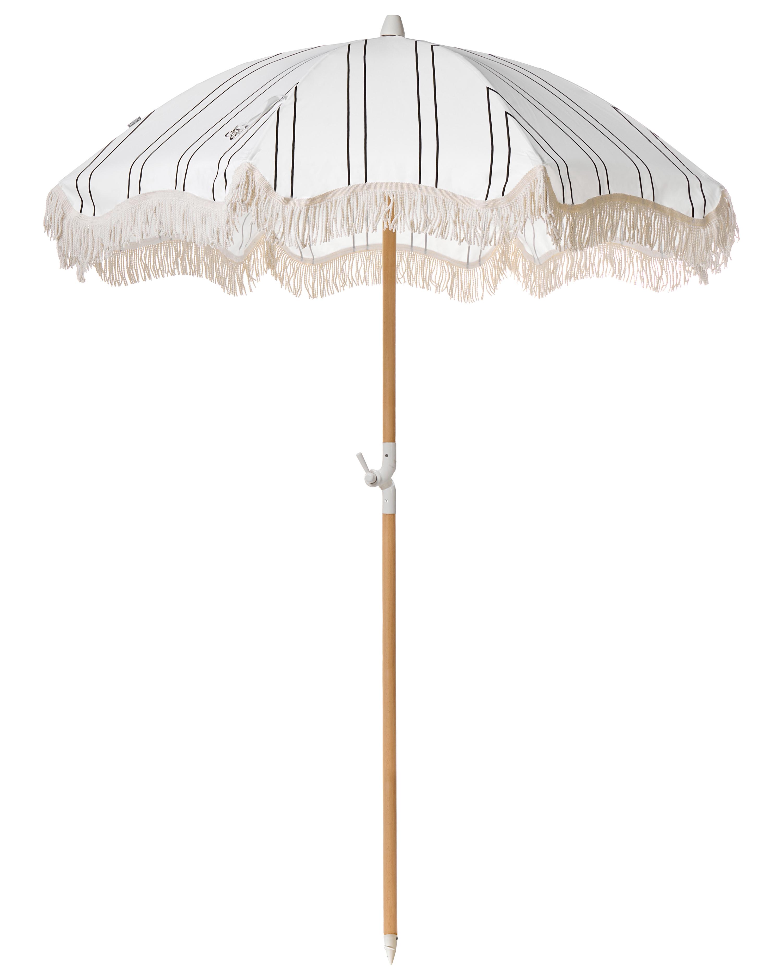 Patio Parasol 155 cm MONDELLO White/ Black
