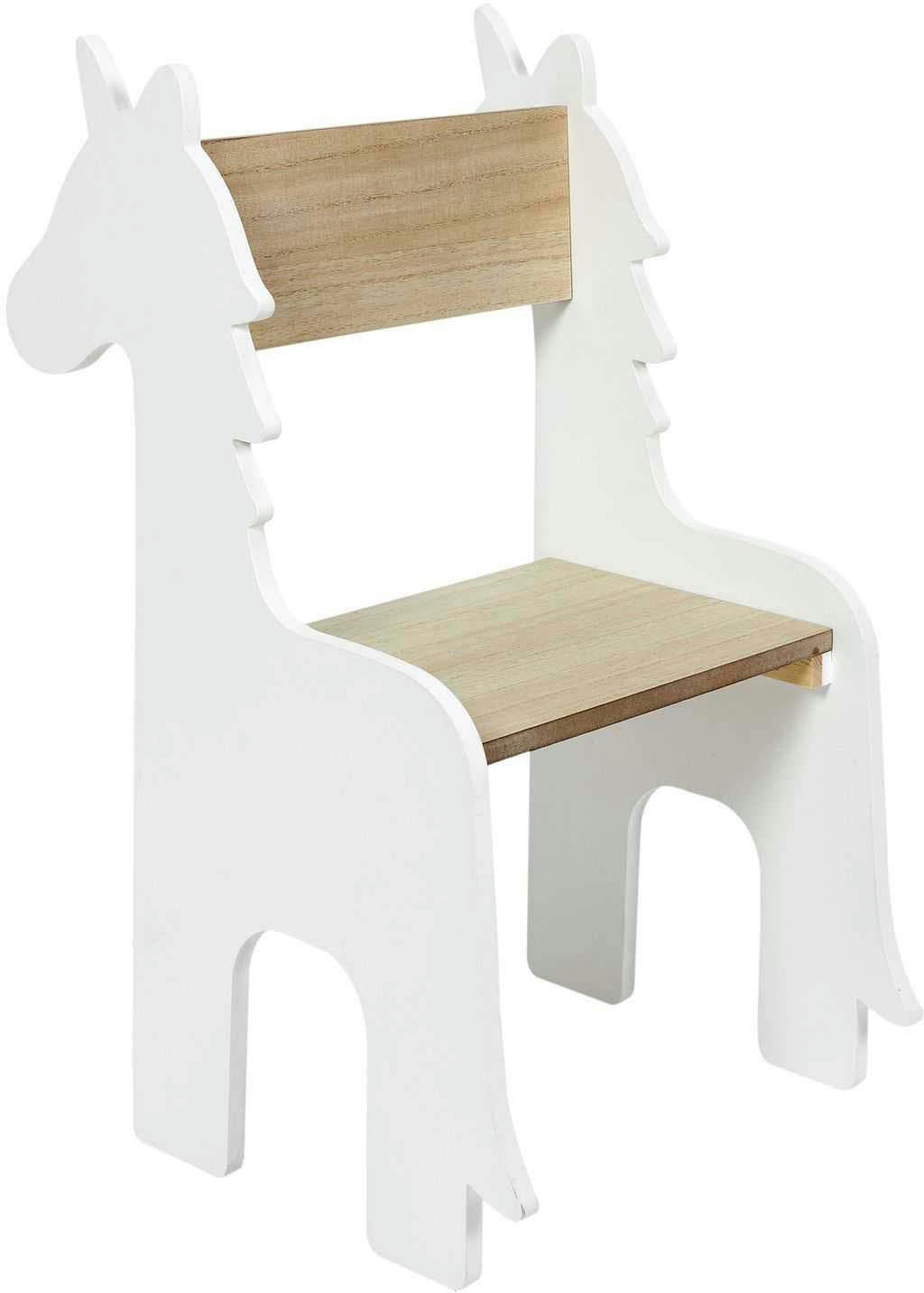 - Chaise enfant en bois animal licorne