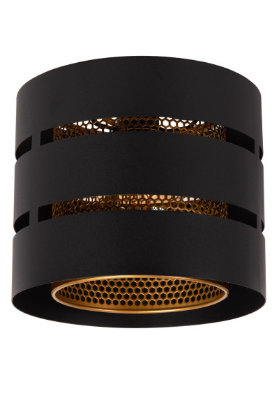 Lampa sufitowa czarno-złota-odcienie złota ROSAS 1xE27x40W Lucide