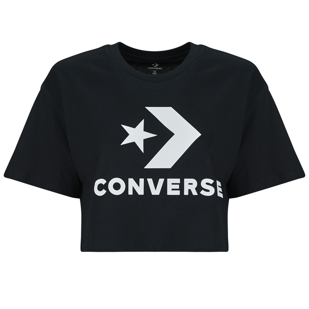 Converse - STAR CHEVRON SPORTY CROP TEE - Black