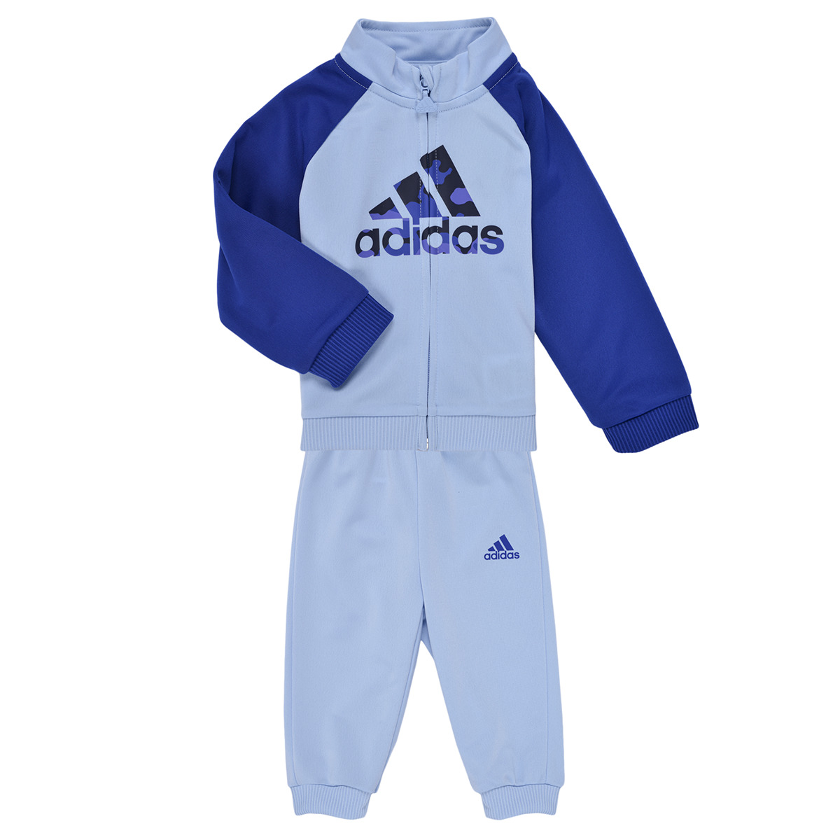 adidas - Essentials Print Track Suit - Blue