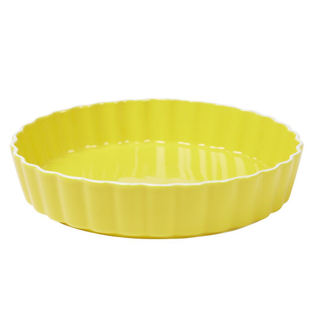 Plat à tarte céramique couleur unie Ø26,5cm (3 modèles)