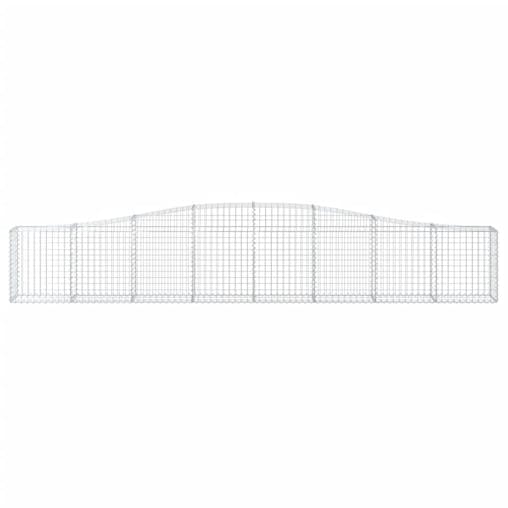 NNEVL Arched Gabion Baskets 5 pcs 400x30x60/80 cm Galvanised Iron