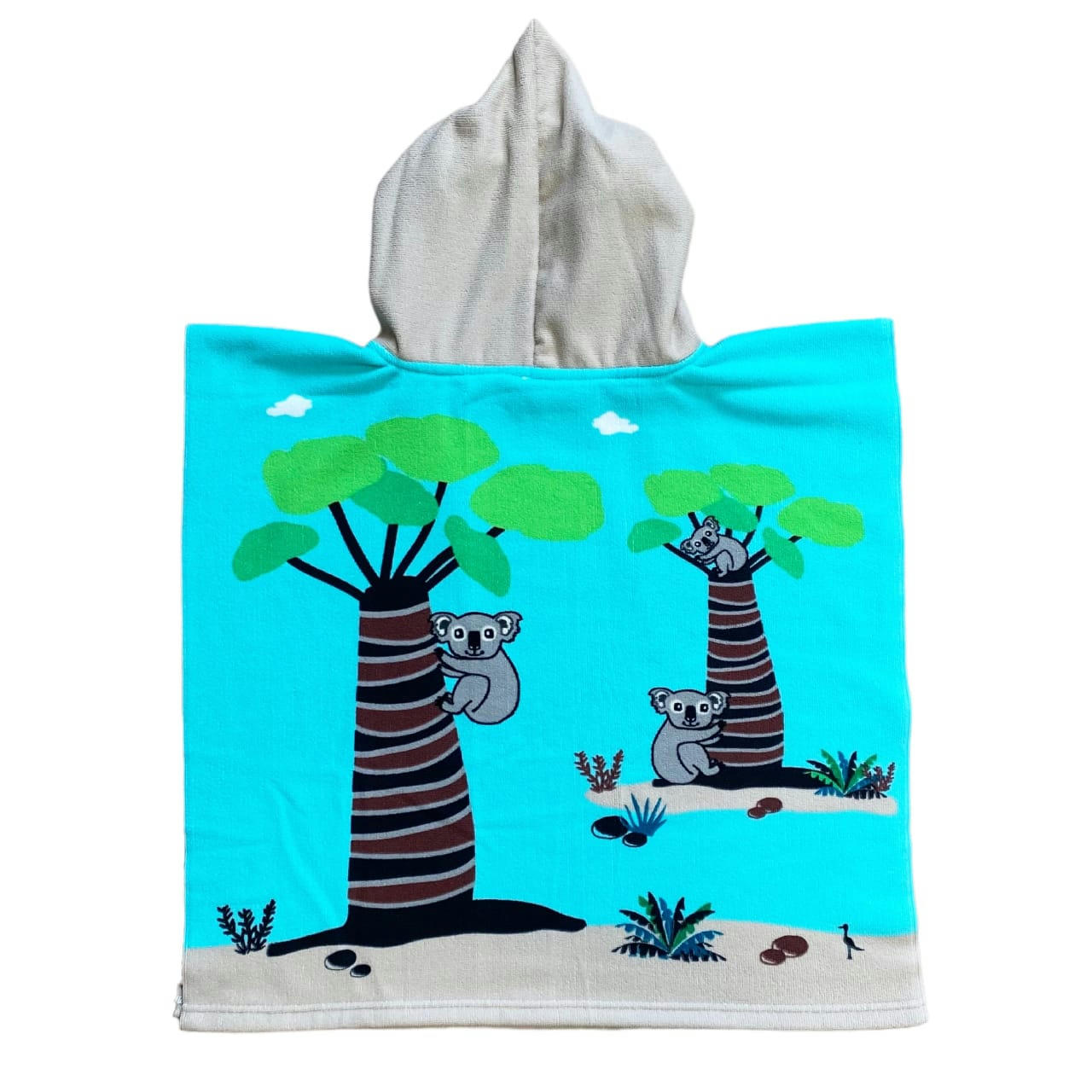 PONCHOS  PLAGE ENFANTS - Poncho microfibre enfant Swing vert