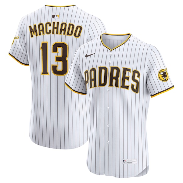 Manny Machado San Diego Padres Nike Home Elite Player Jersey - White/Brown