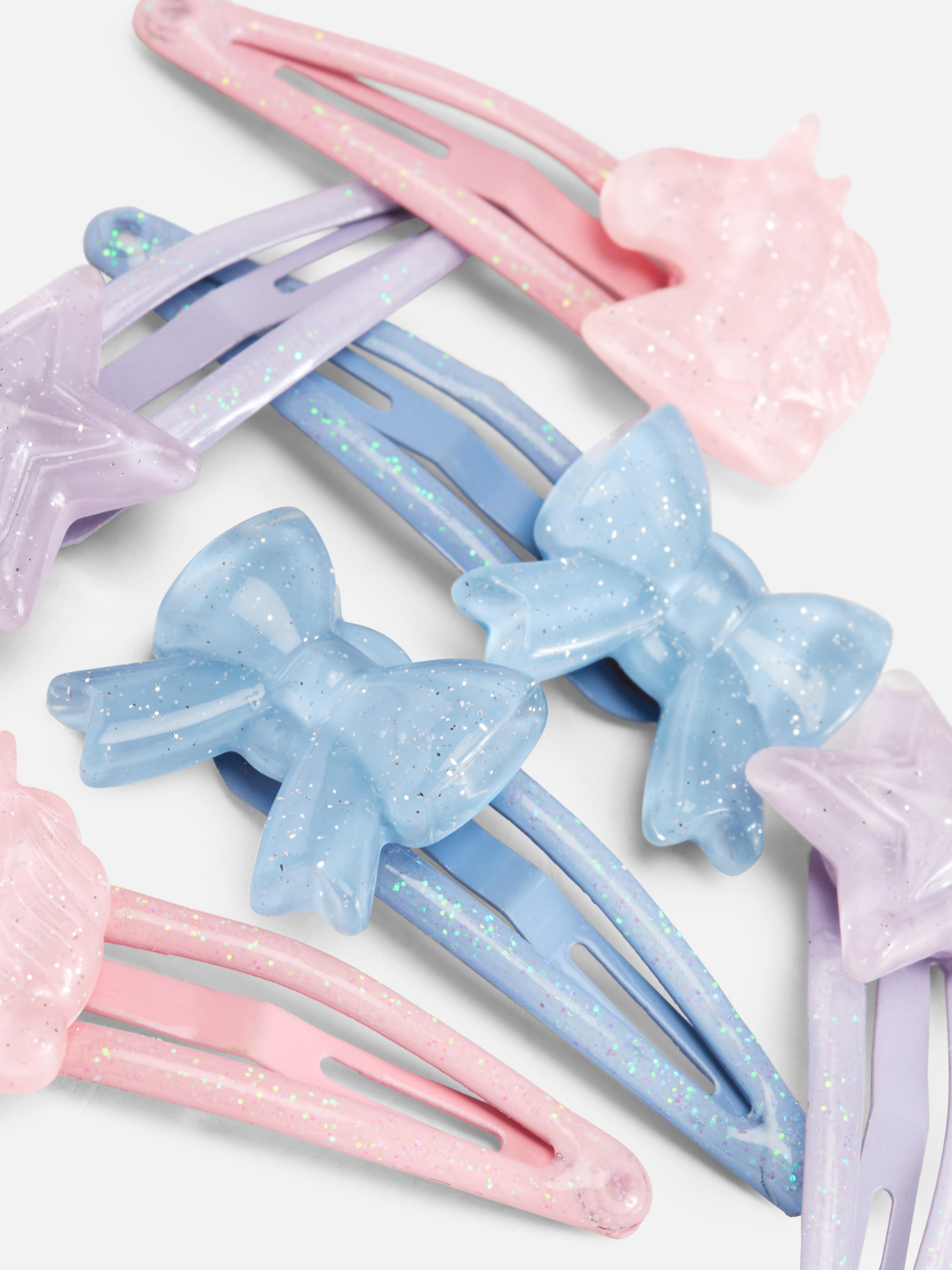 6pk Charm Snap Hair Clips