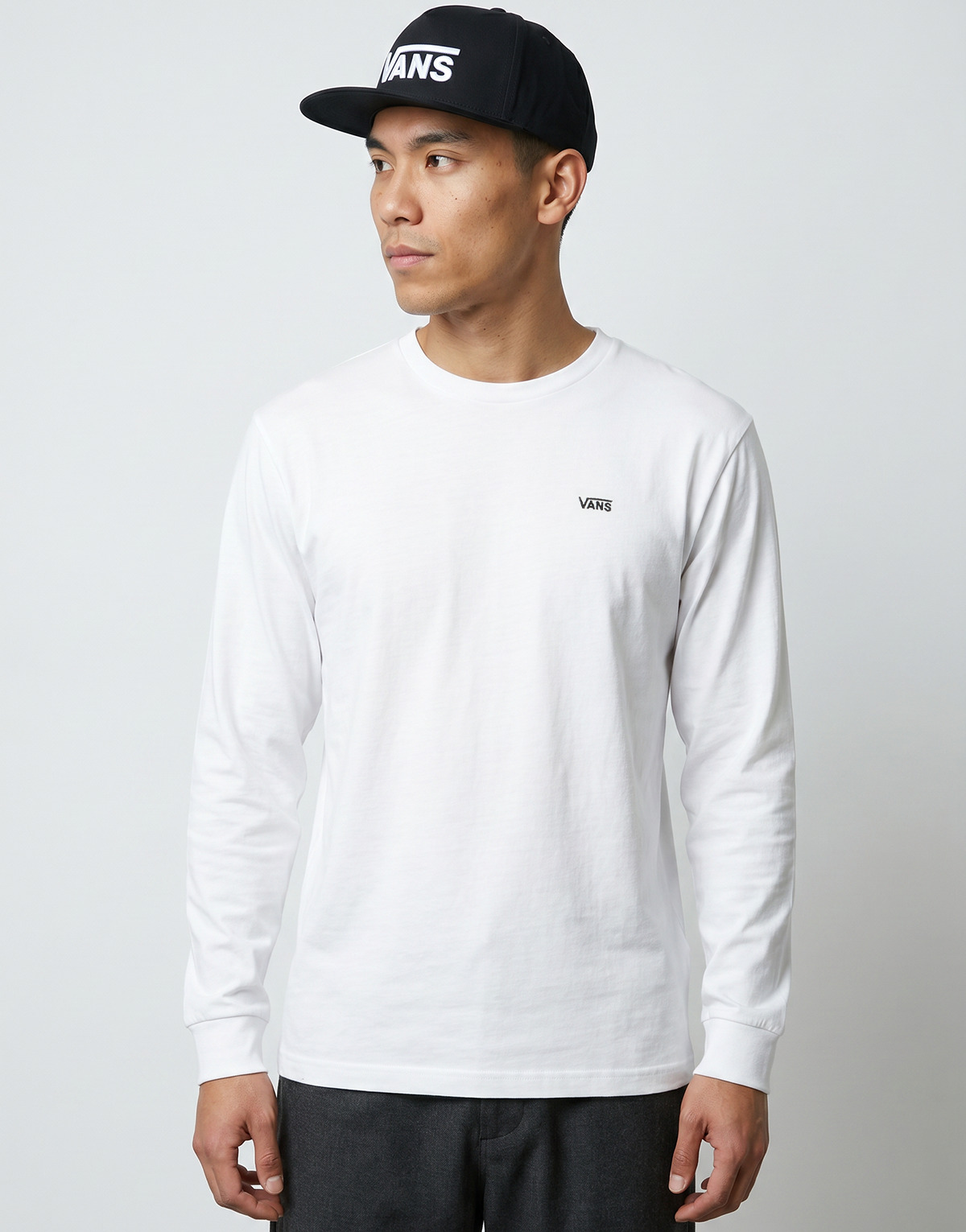 Vans - LEFT CHEST II LOOSE LS TEE - White