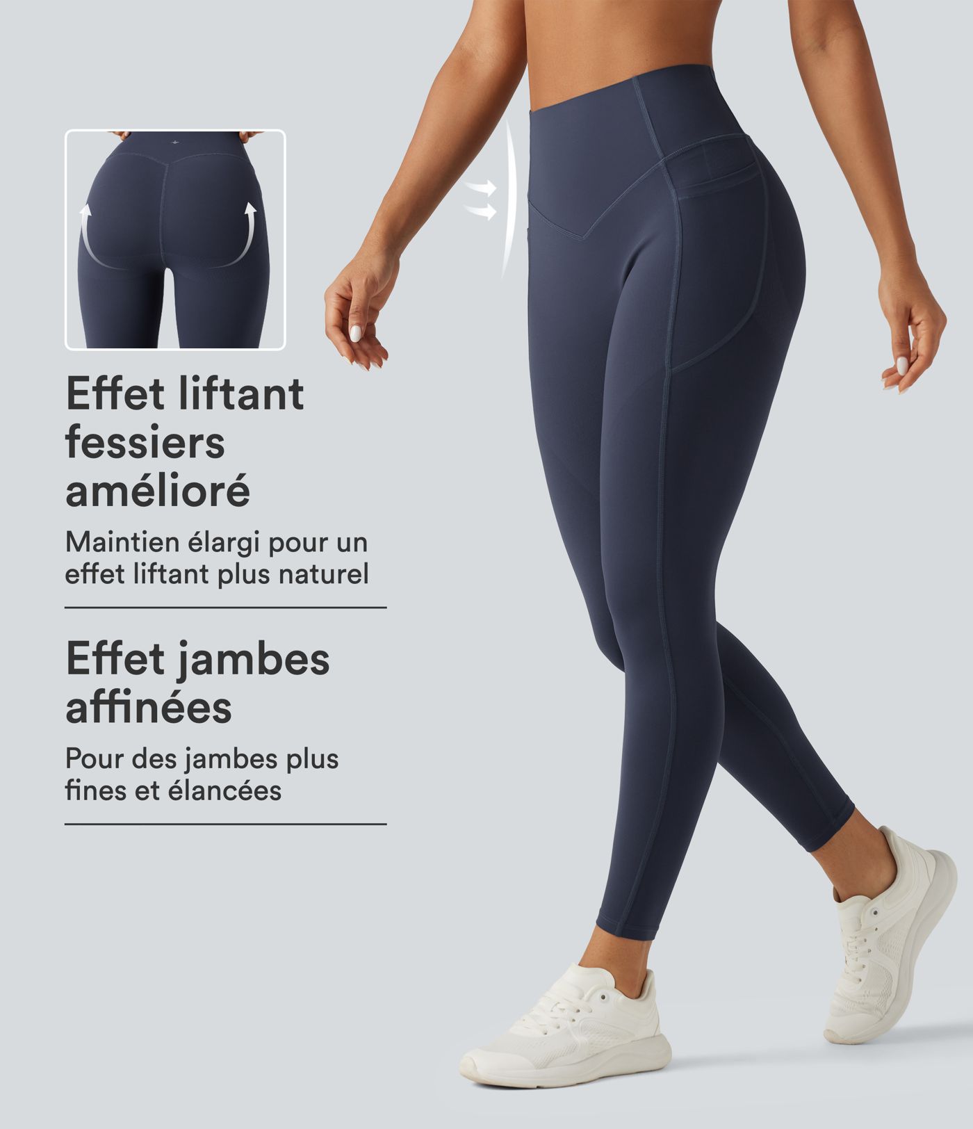 Legging de yoga Halara UltraSculpt™ taille haute gainant et liftant avec poches