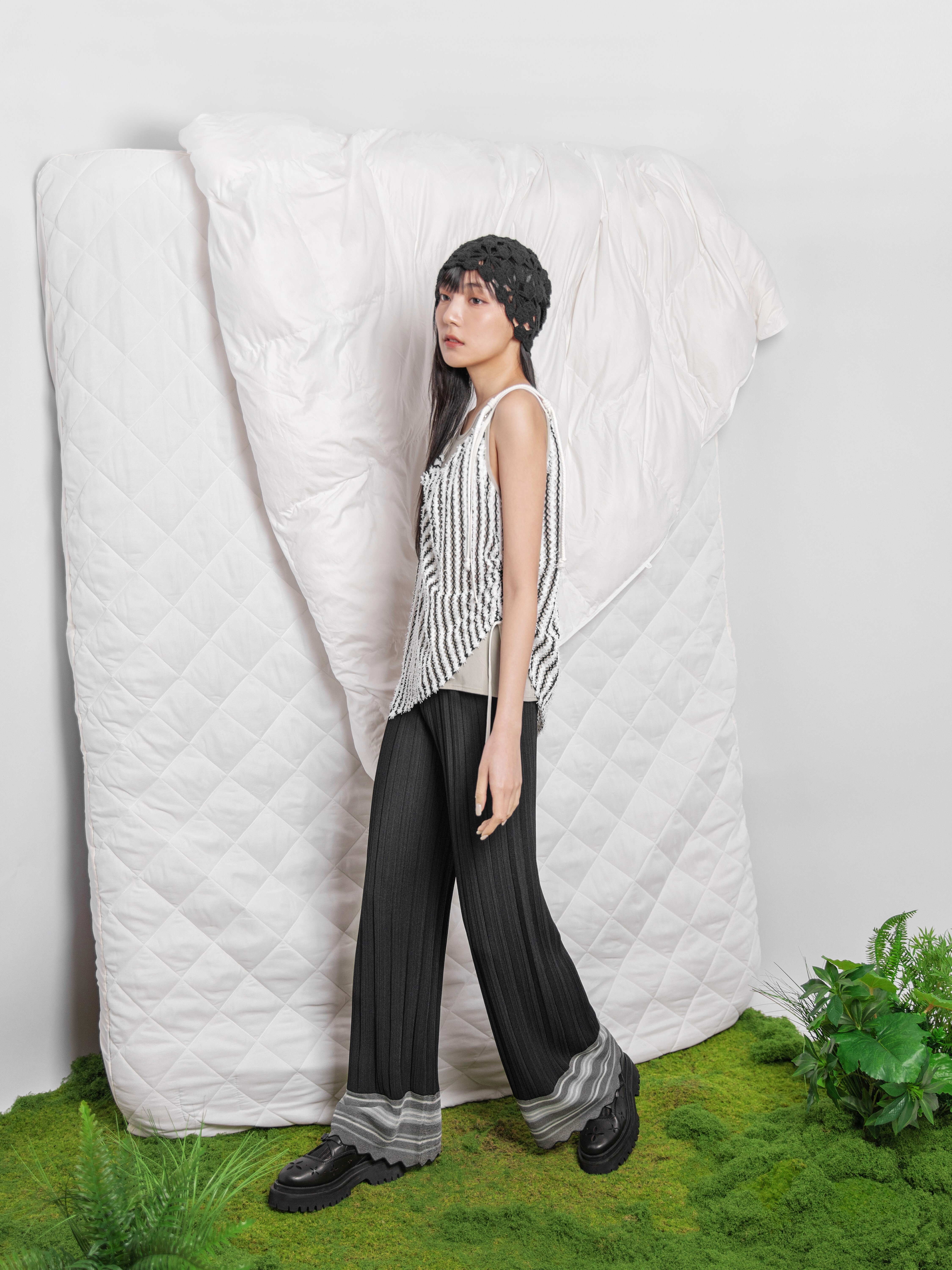 Organza Knitted Pants - 26SDB064U