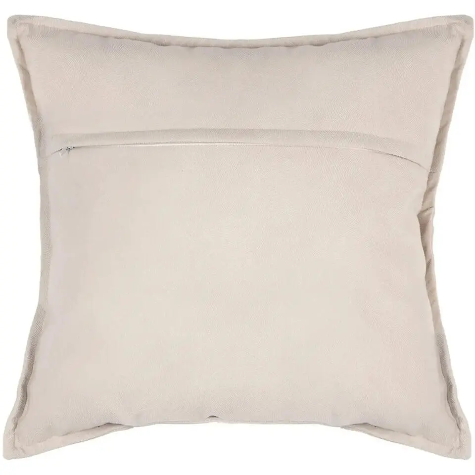 Atmosphera Bank/sierkussens Sophia - 52 x 52 cm - Ivoor wit