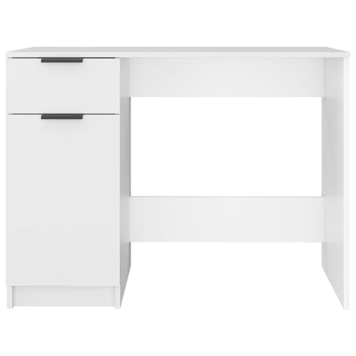 NNEVL Desk White 100x50x75 cm Engineered Wood