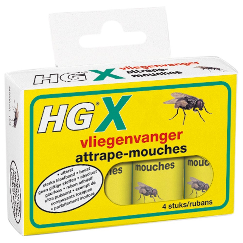 Ruban Attrape-mouches 4 pièces HG