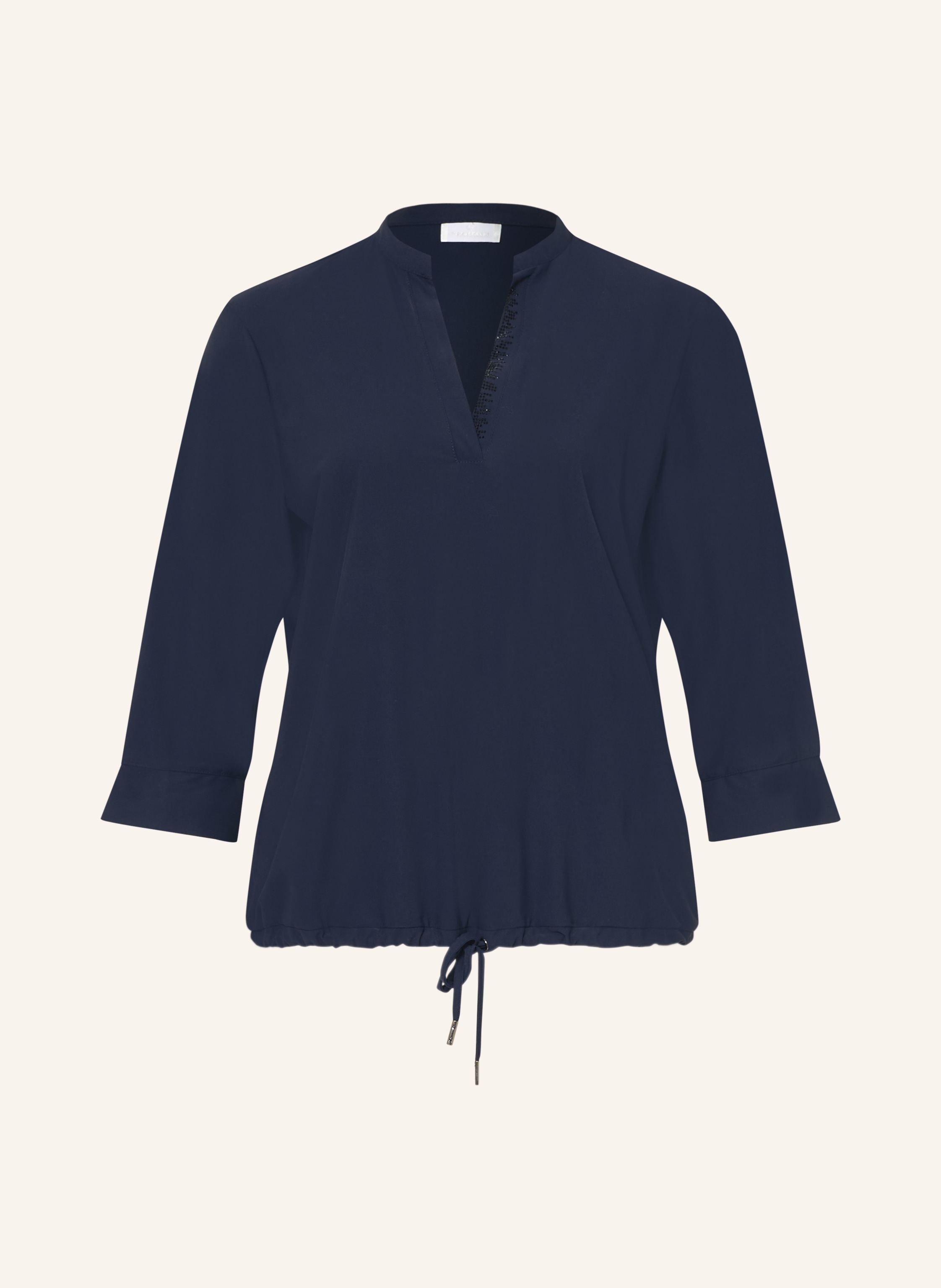 SPORTALM Blusenshirt mit Schmucksteinen und 3/4-Arm