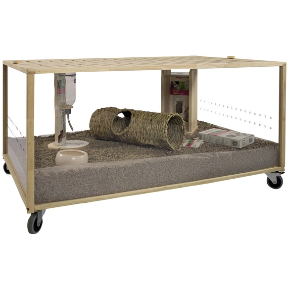 Kleintierstall »Moving Home«, BxHxT: 80 x 62,2 x 119,5 cm, braun